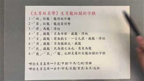 屬龍適合的字|生肖姓名學－生肖屬龍特性、喜忌及喜用字庫－芷蘭老師~卜卦、。